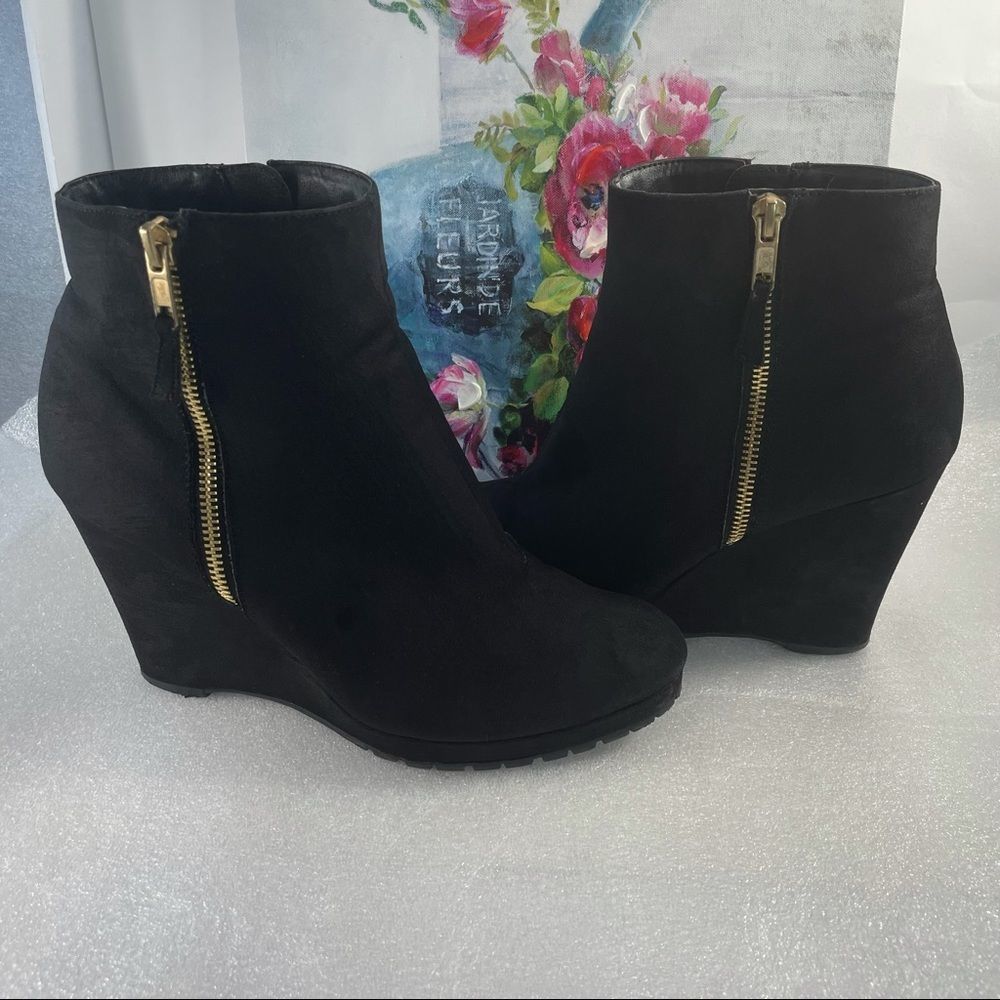 SUNG Alfred Sung Women’s Black Ankle Boots Size US10